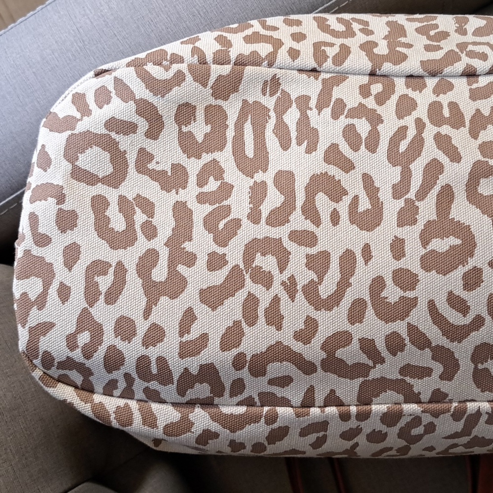 Antik Kraft Canvas Vegan Leather HUGE Animal Print Tote Purse - Picture 3 of 15